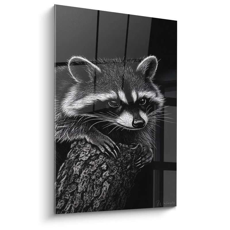 Raccoon Mask Wildlife Painting - Raccoon Edition