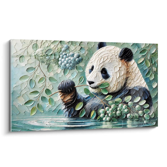 Giant Panda Serenity Reflection Artwork - Giant Panda Animals Edition