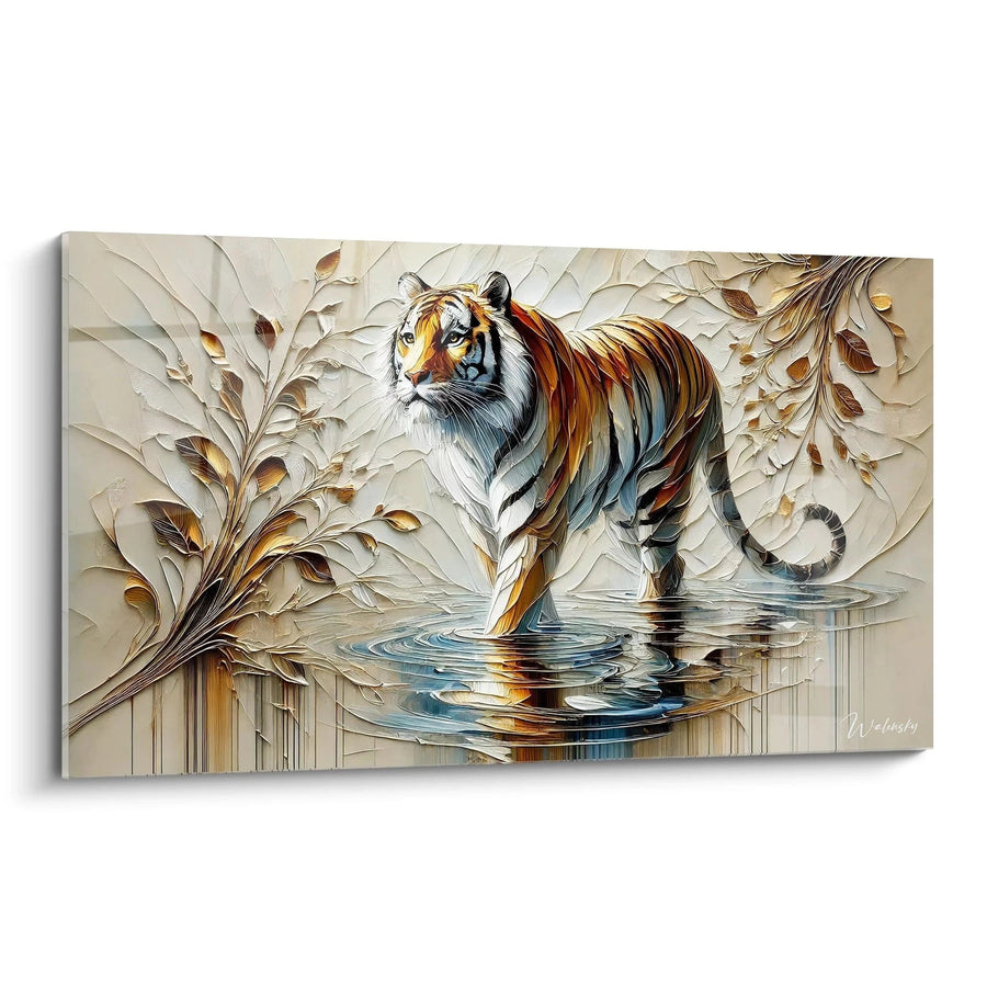 Cuadro Reflejo Salvaje - Edición Tigre Animales