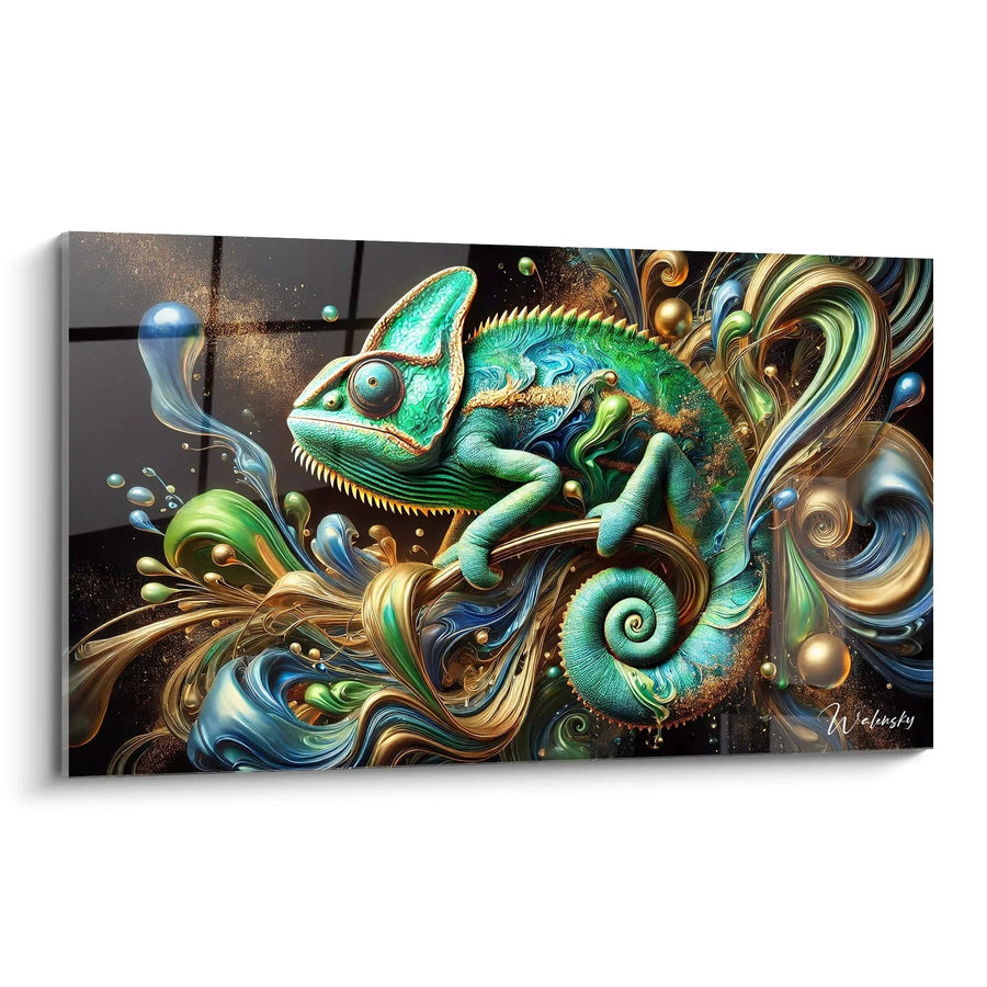 Cuadro Reflejos Esmeralda - Edición Esencia Salvaje