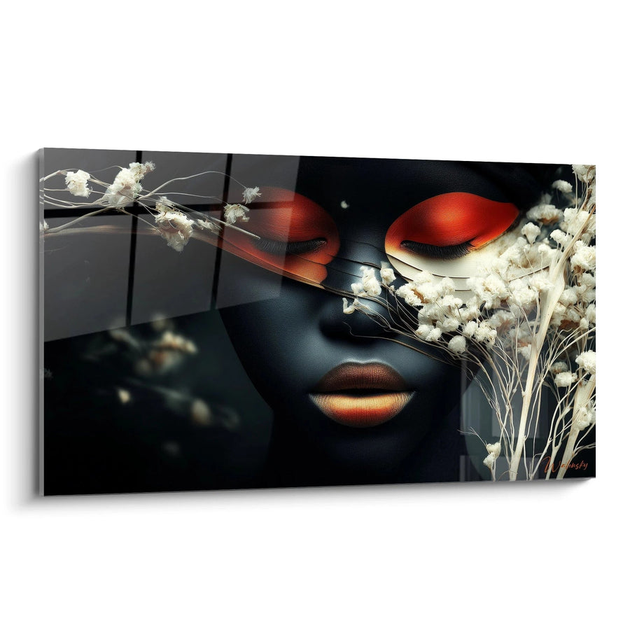 Tableau regard diamant noir - édition visage africain