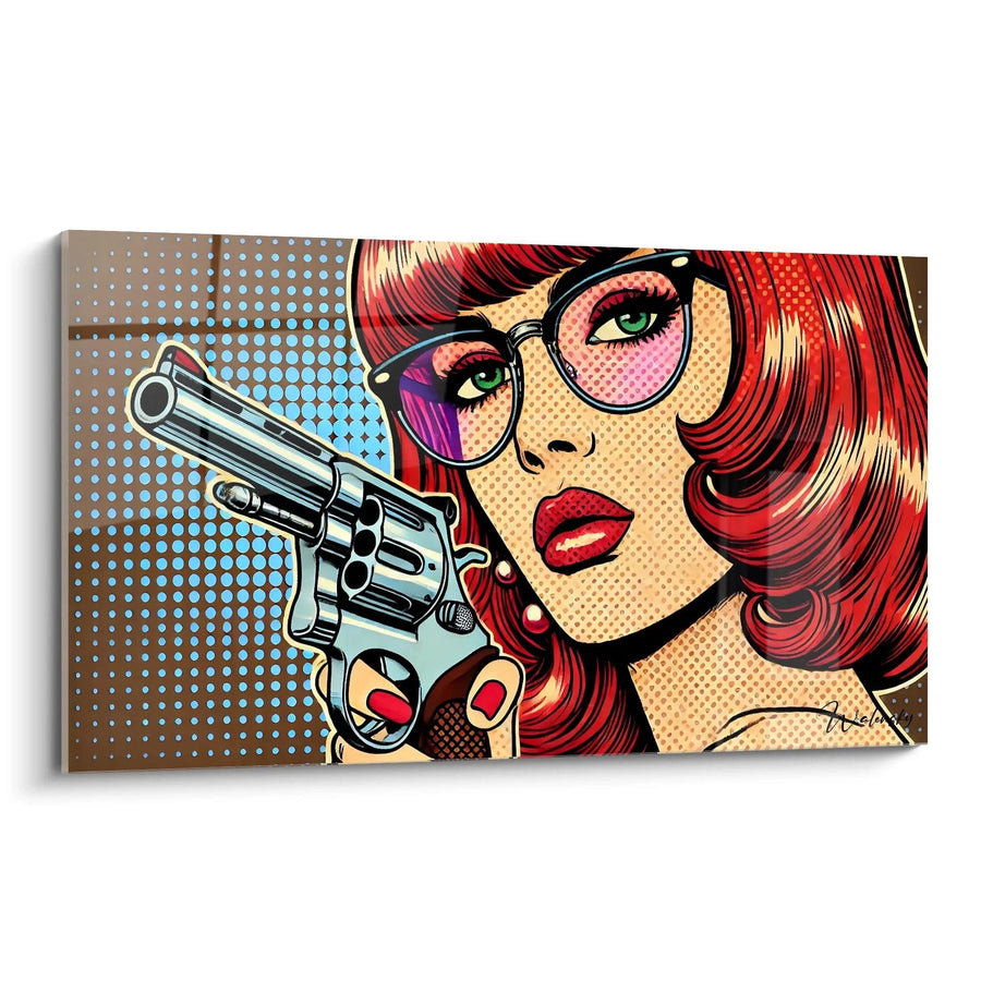 Tableau Regard Revolver - Édition Rétro