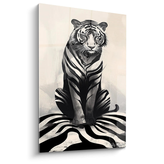 Tableau Regard Tribal -Édition Noir et Blanc