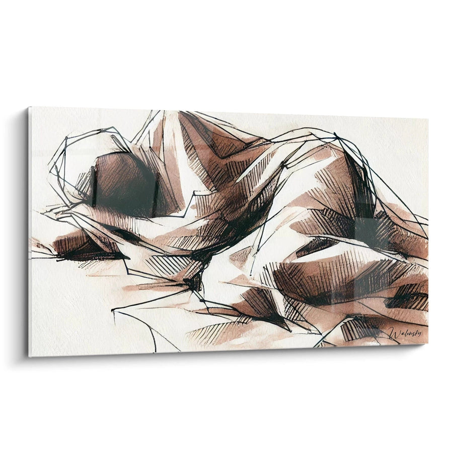 Cuadro Descanso Fragmentado - Edición Cuerpo Abstracto