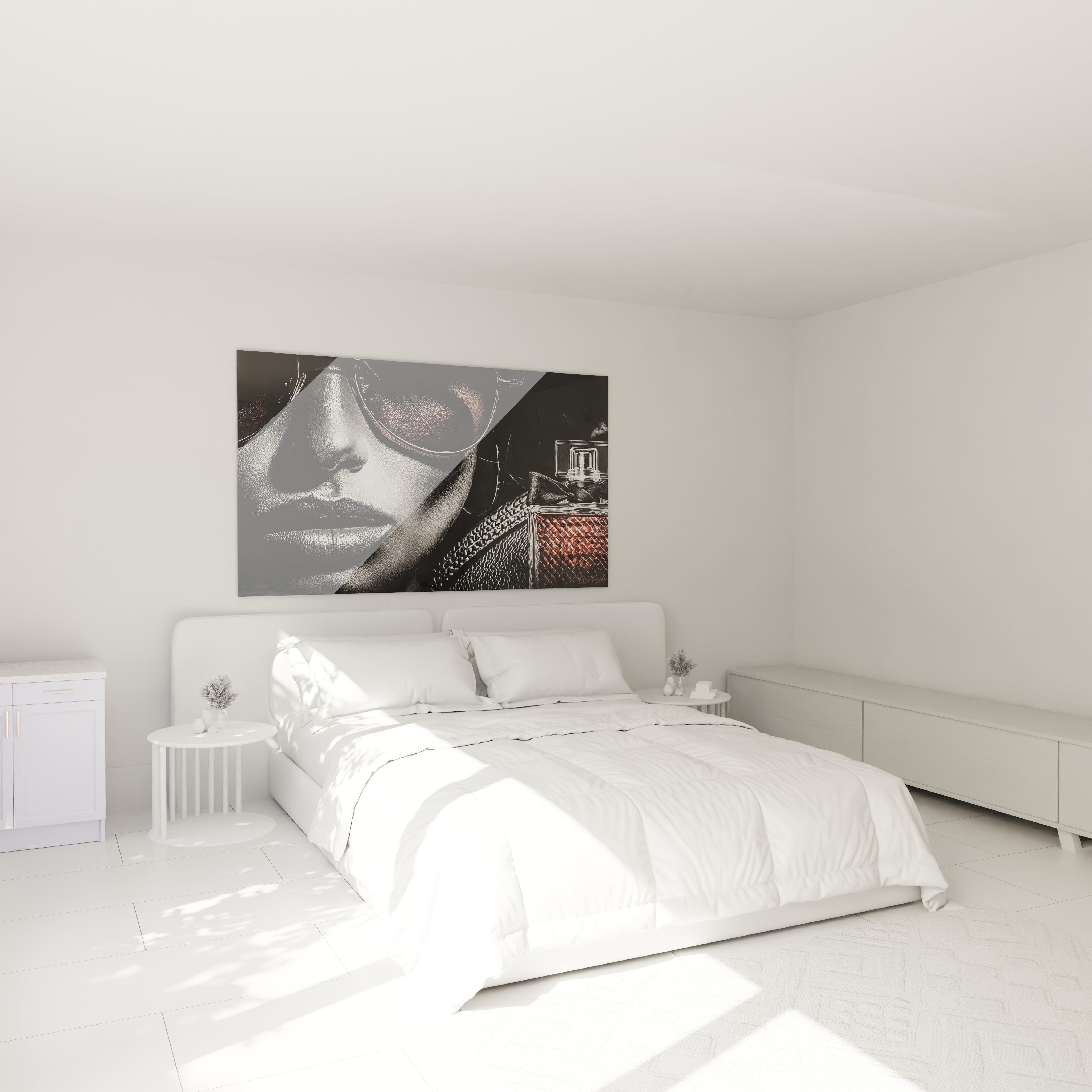 Tableau mural rétro accessoires de mode pour une décoration élégante et moderne dans une chambre