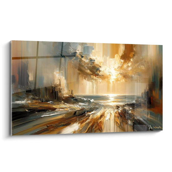 Tableau Réverbérations Lumineuses - Édition Abstrait