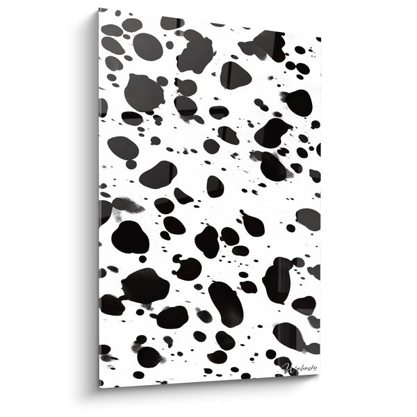 Broken Dreams Floating Wall Art Gray - Speckled Black & White Edition