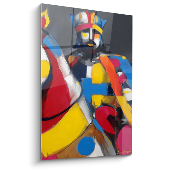 Tableau Roi Puissance Géométrique - édition Charlemagne