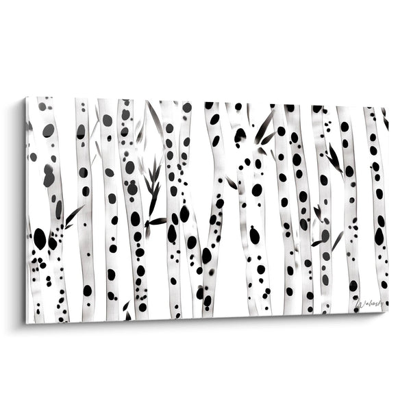 Cuadro Cañas Danzantes - edición manchada en blanco y negro