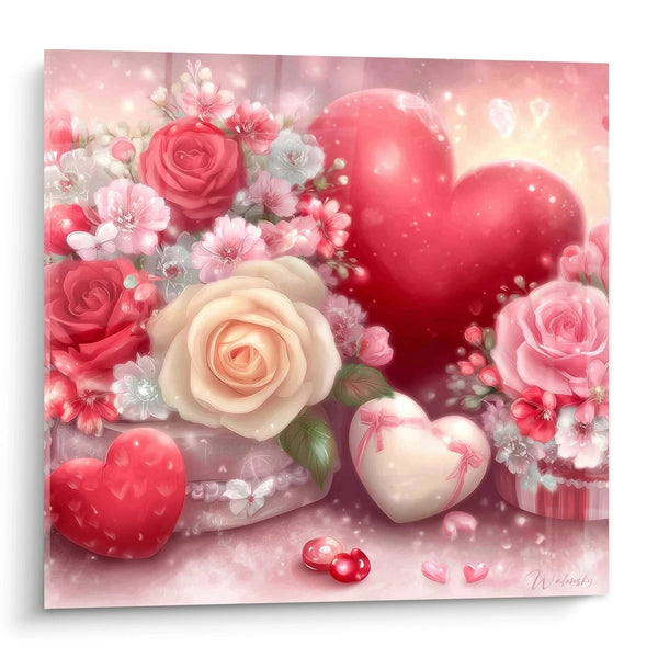 Cuadro Rosas Promesa del Corazón - edición de San Valentín