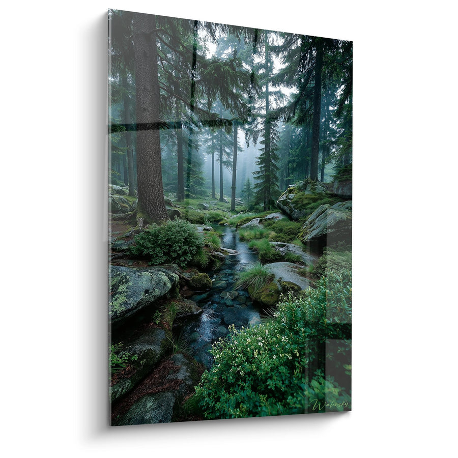 Tableau ruisseau forestier - Sérénité des bois - édition Forêt