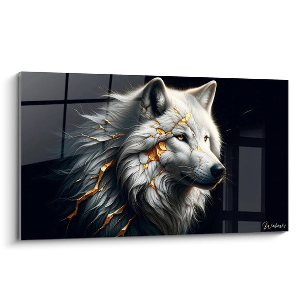 Cuadro Sabiduría del Lobo Inmortal - Edición Animales