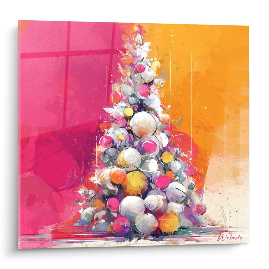 Tableau Sapin coloré Moments précieux du réveillon - édition Noël