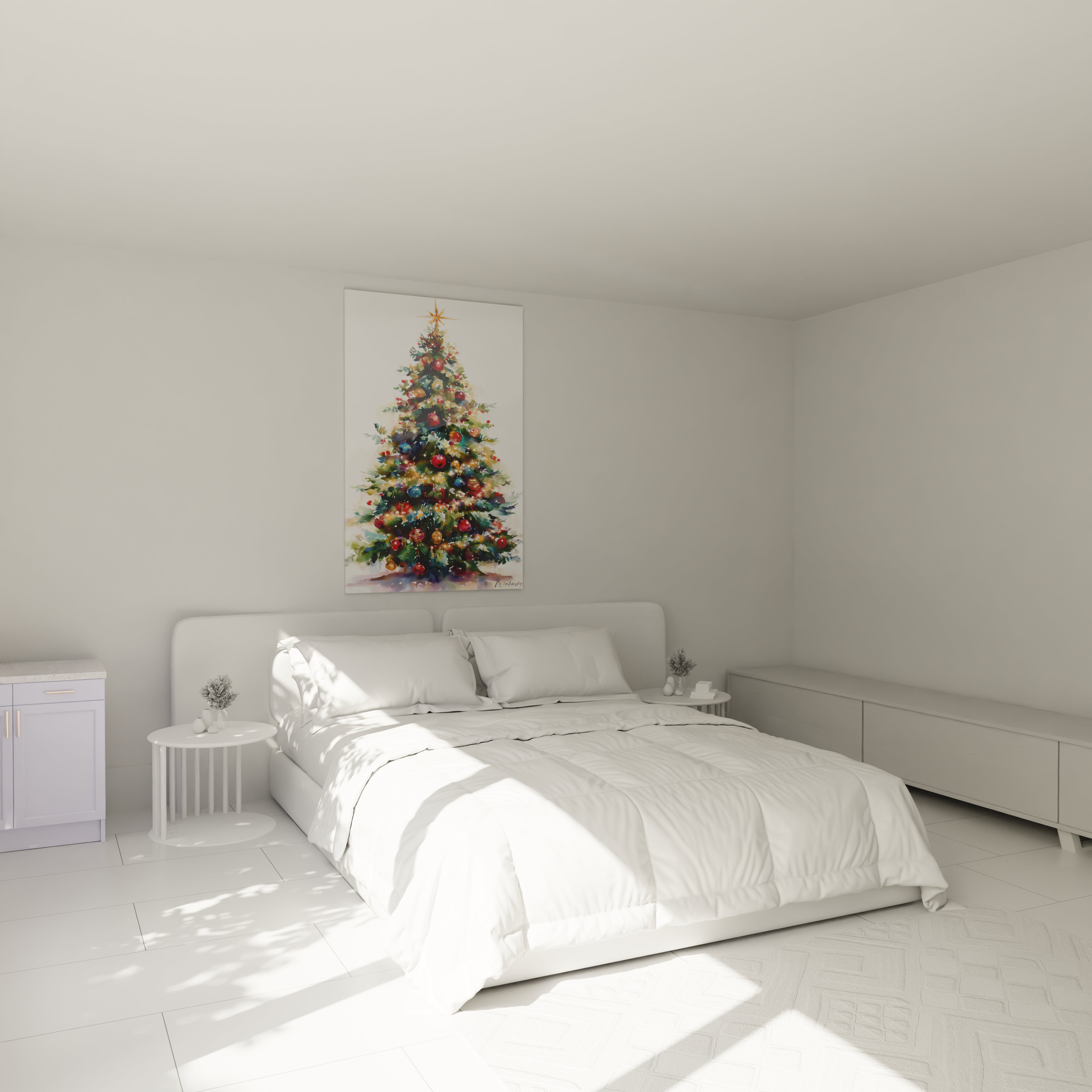 Tableau mural sapin de Noël mural de Walensky pour décorer votre chambre avec style