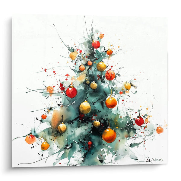 Cuadro Abeto Tesoros bajo las ramas - edición Navidad