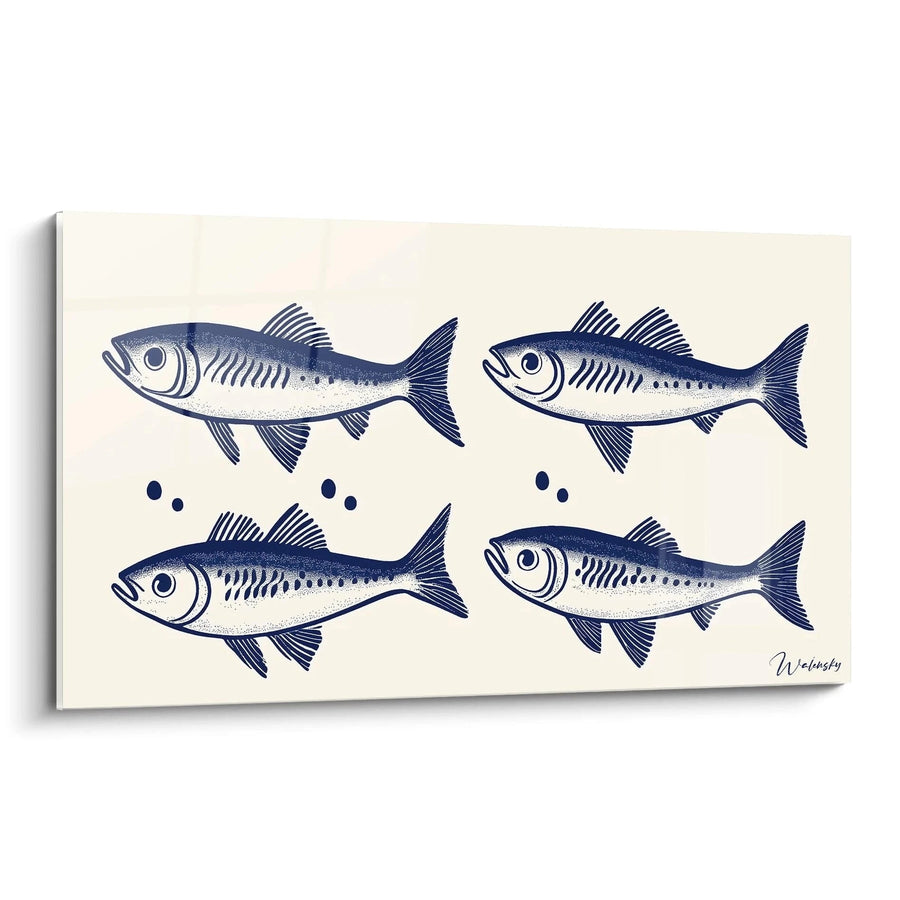 Sardientjes schilderij nr. 1 - Diereneditie