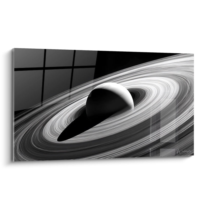 Saturn and Its Rings Painting - Cosmic Mystery - Miscellaneous space edition