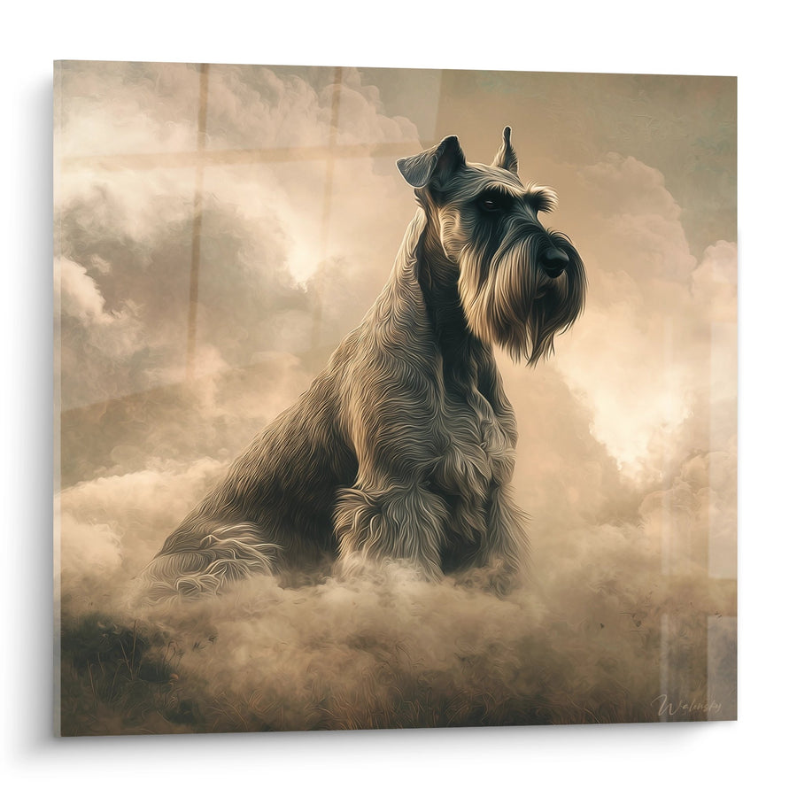 Tableau Schnauzer Majestueux dans les Nuages - Rêve Céleste - Edition Schnauzer