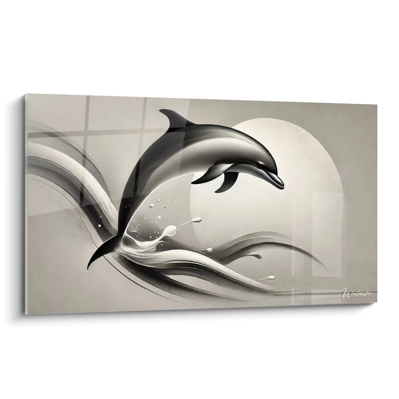 Ocean Serenity Painting - Dolphin Animals Edition