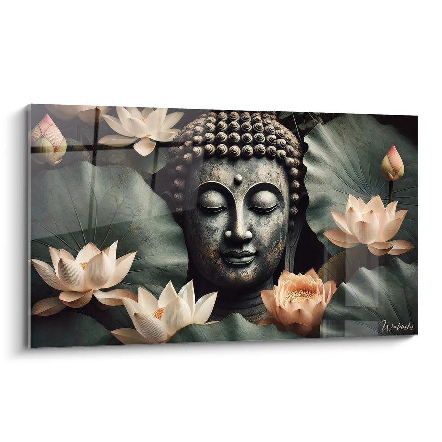 Cuadro Serenidad en Flor - Edición Buda Zen