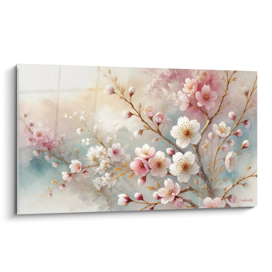 Cuadro Serenidad Floreciente - Edición Sakura Asia
