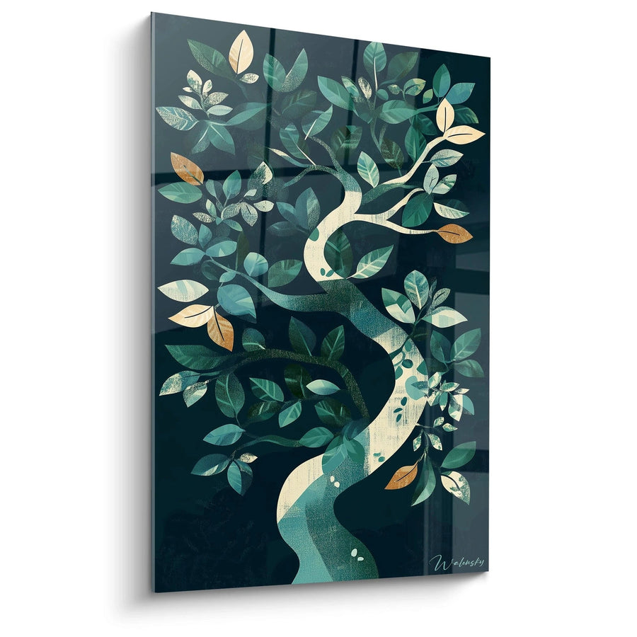 Tableau Serpent Réveil printanier - édition arbre de vie
