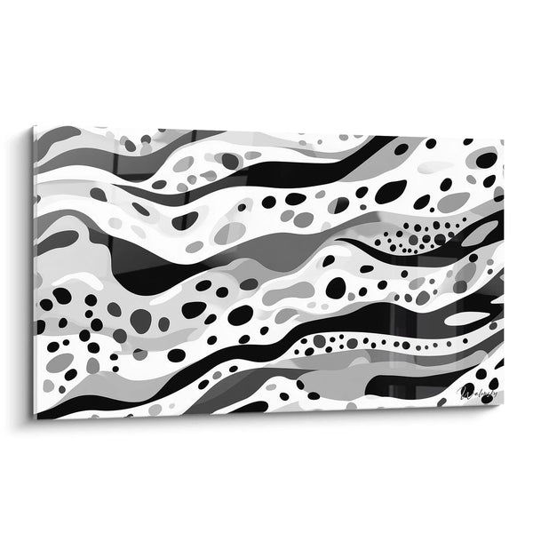 Tableau Serpentins - édition tacheté noir et blanc