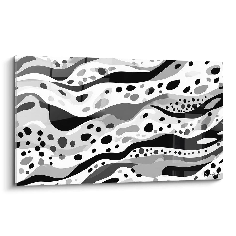 Tableau Serpentins - édition tacheté noir et blanc