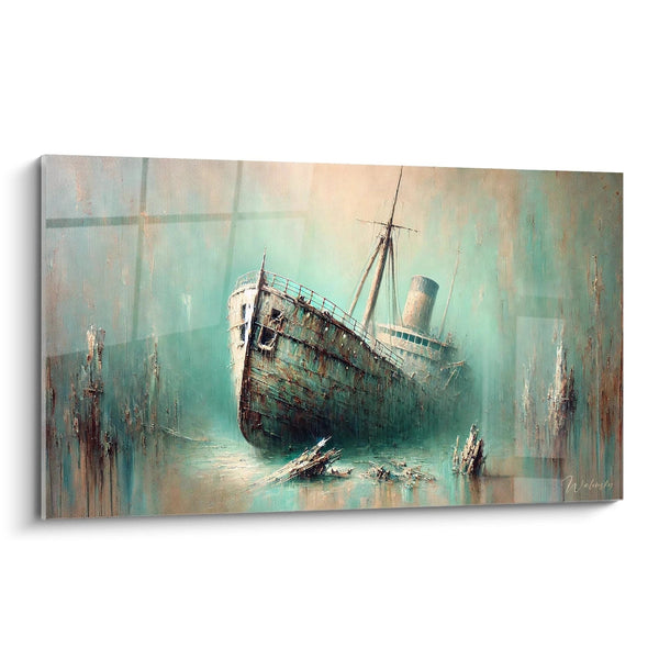 Cuadro Silencio de las Profundidades - Edición Barco Abstracto
