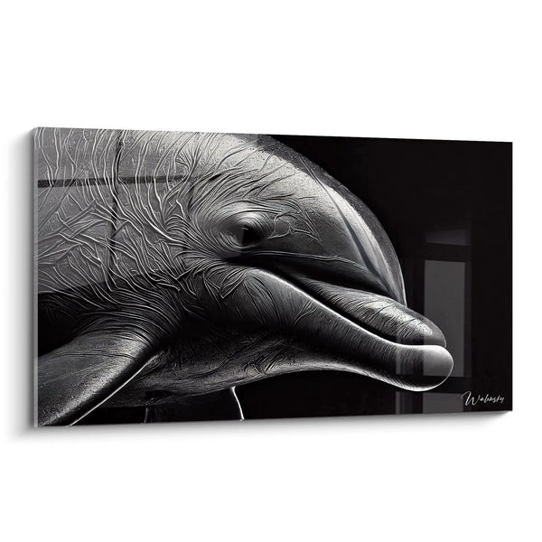 Cuadro Silencio Negro - Edición Delfín Animales