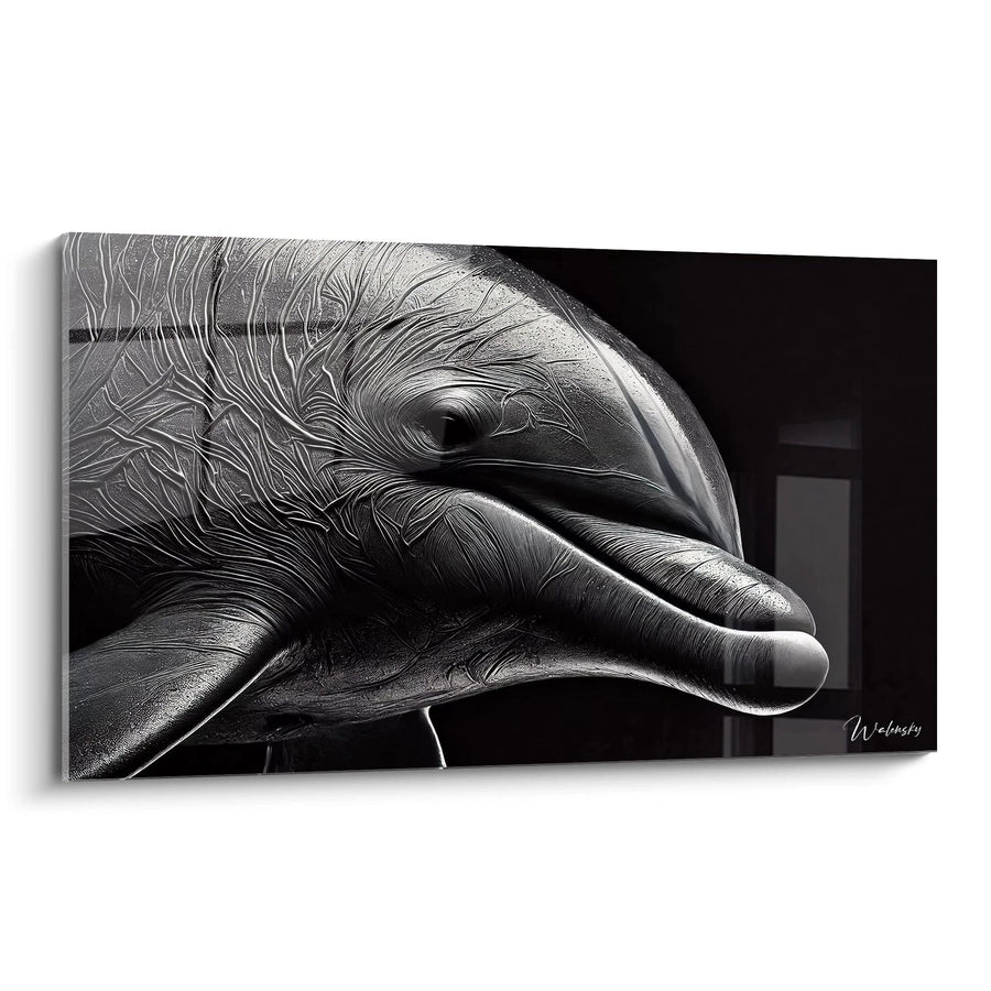 Cuadro Silencio Negro - Edición Delfín Animales