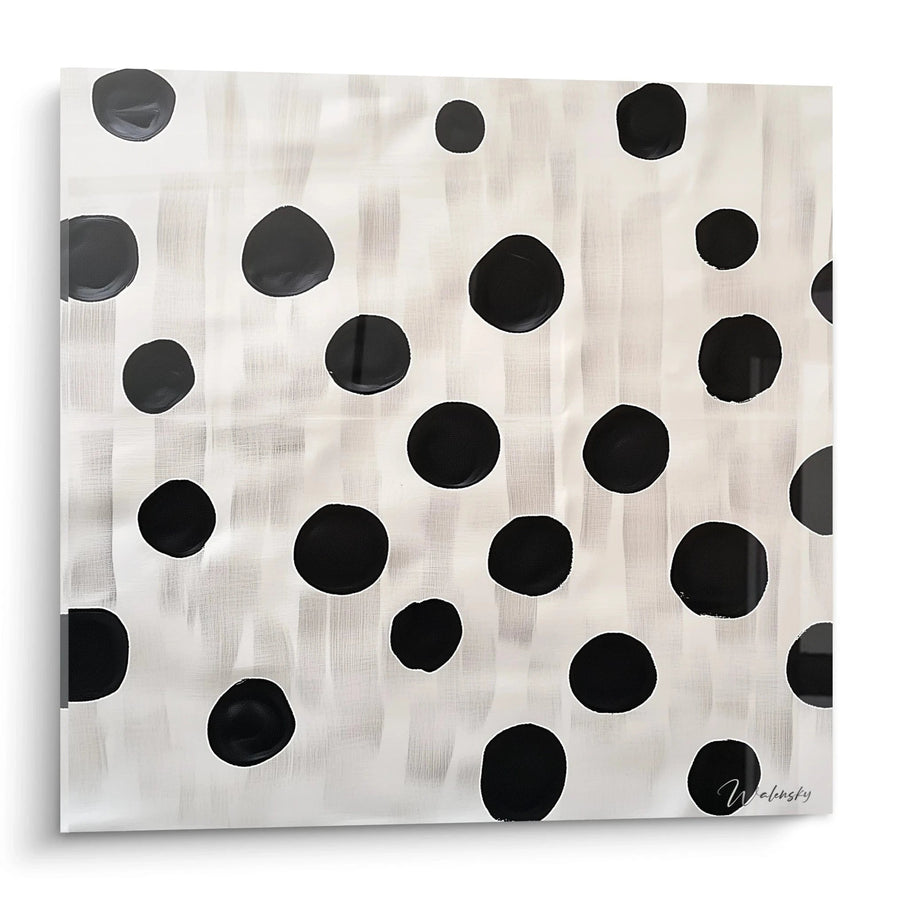 Tableau Silence Ponctué - édition tacheté noir et blanc (Copie)