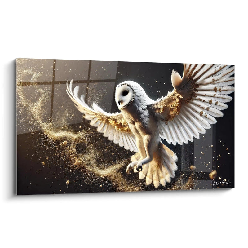 Golden Dream Painting - Owl Animals Edition