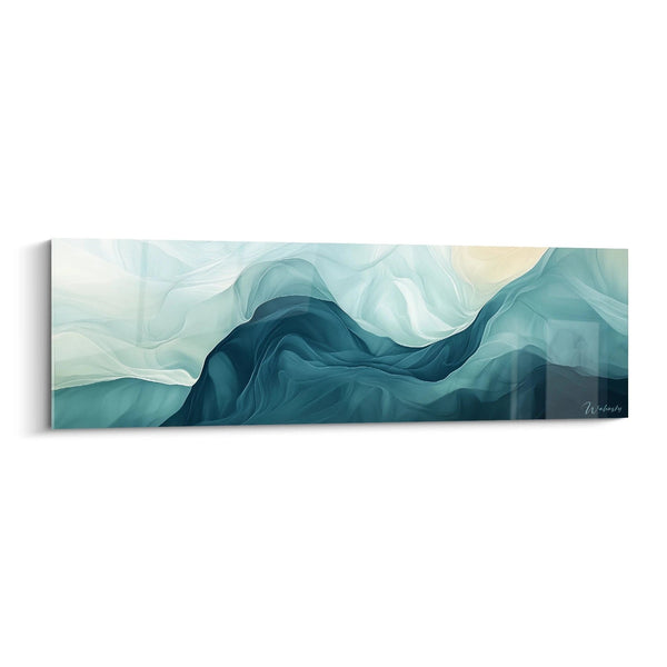 Serene Aquatic Breath Artwork - Abstract Expressionist Edition