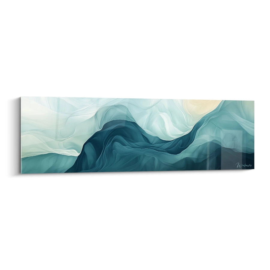 Serene Aquatic Breath Artwork - Abstract Expressionist Edition