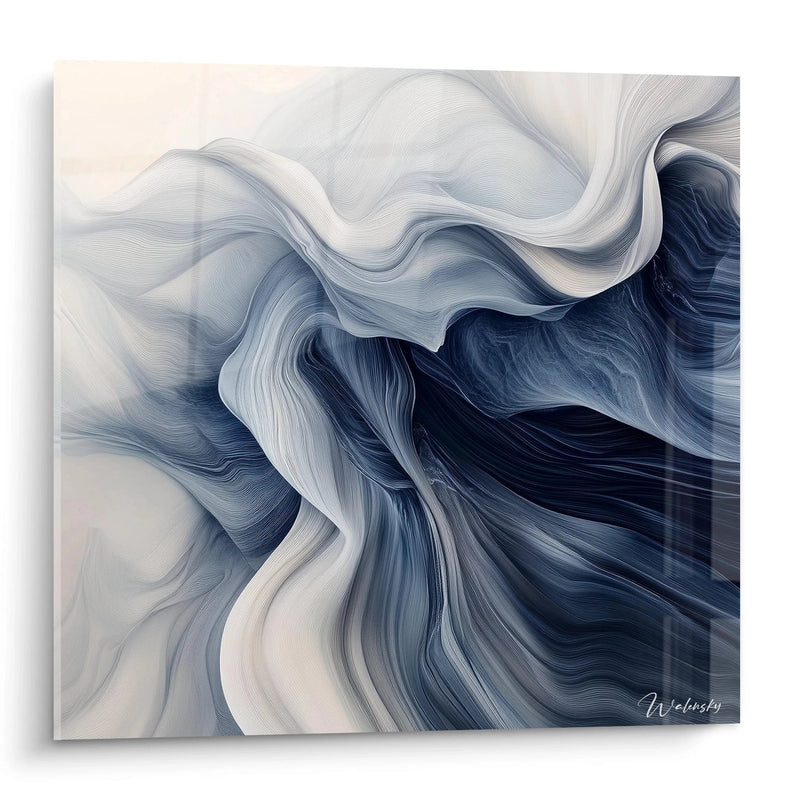Sea Breeze Crystal Wall Art - Modern Abstract Edition