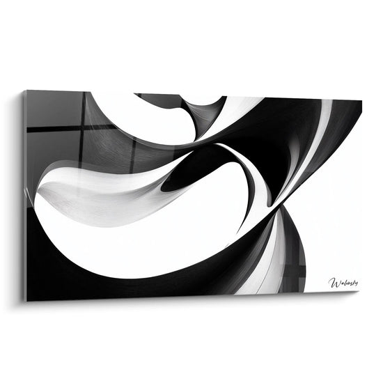 Tableau Souffle Noir -Édition Noir et Blanc