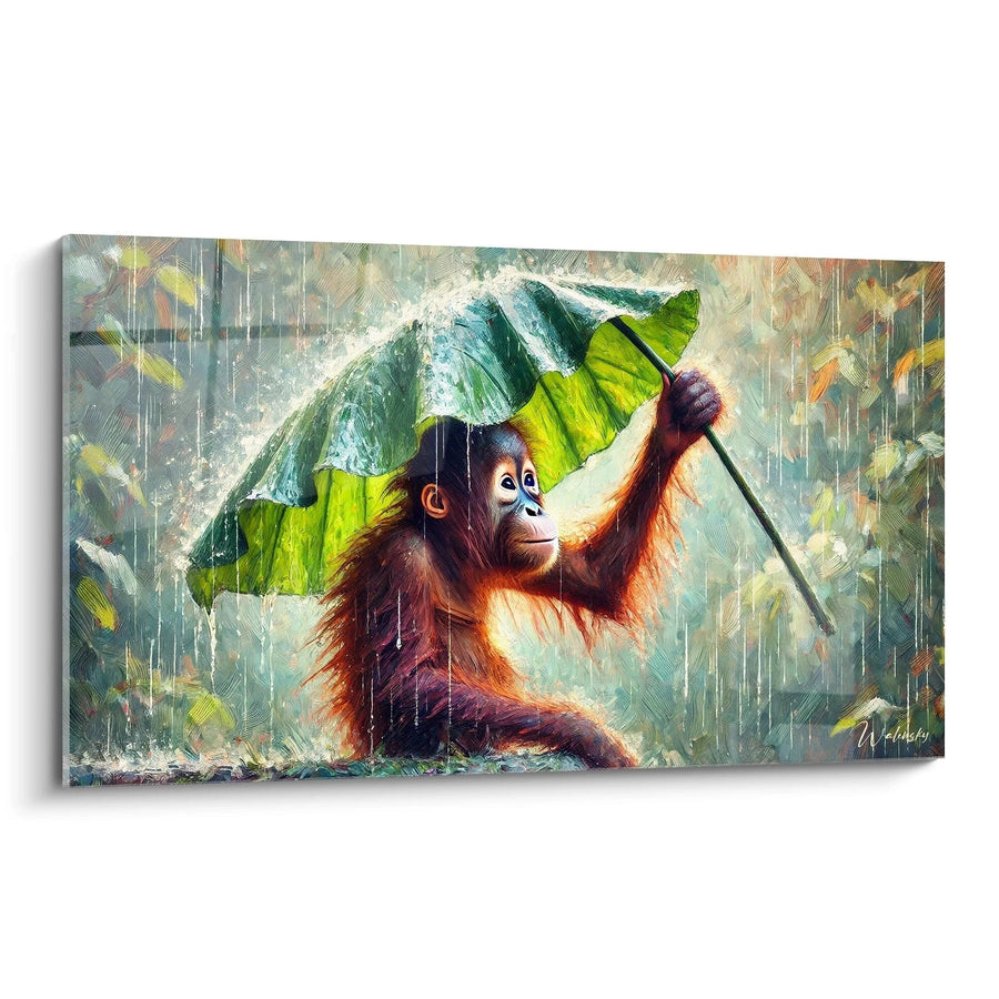 Cuadro Bajo la Hoja - Edición Mono Animales
