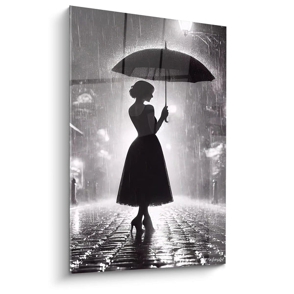 Cuadro Bajo la Lluvia - Edición Blanco y Negro