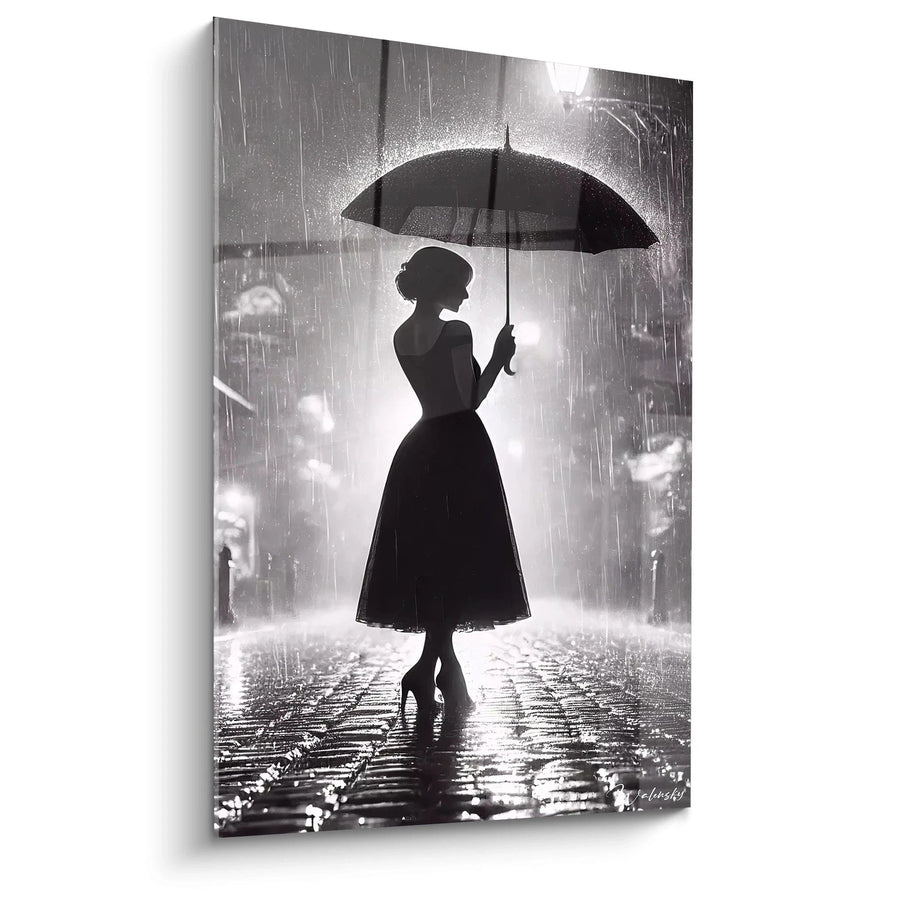 Cuadro Bajo la Lluvia - Edición Blanco y Negro