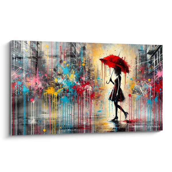 Cuadro Bajo la lluvia cromática - Edición Pop Art Abstracto