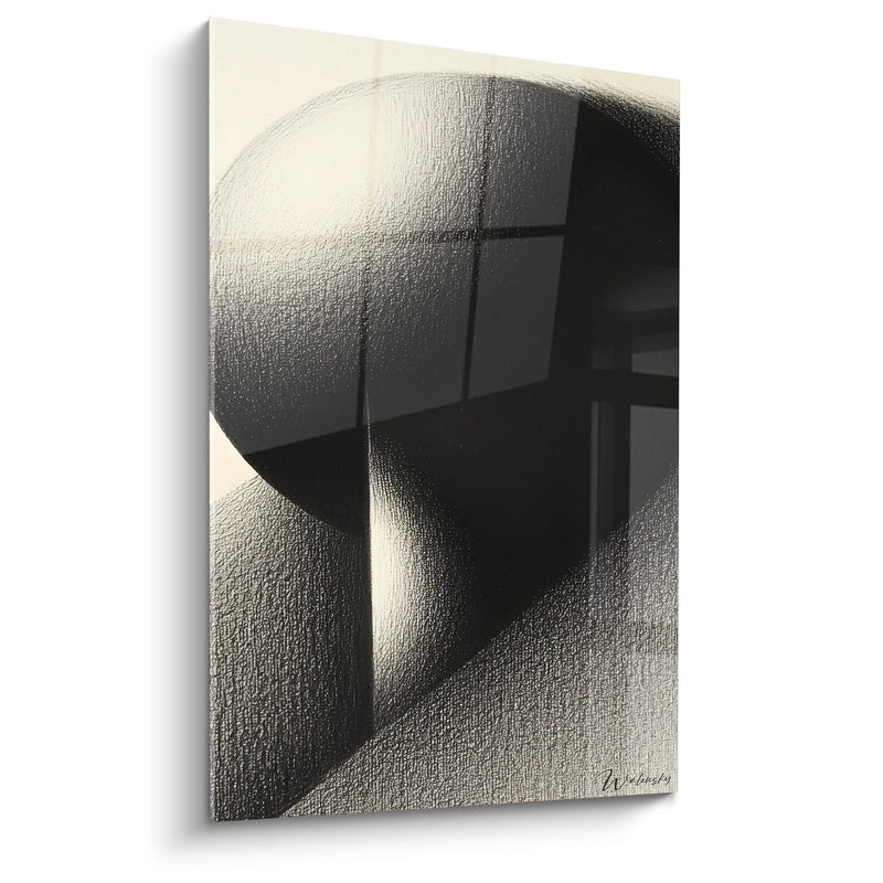 Gemälde geometrische Sphäre - Architektonisches Gleichgewicht - Edition abstrakte Textur