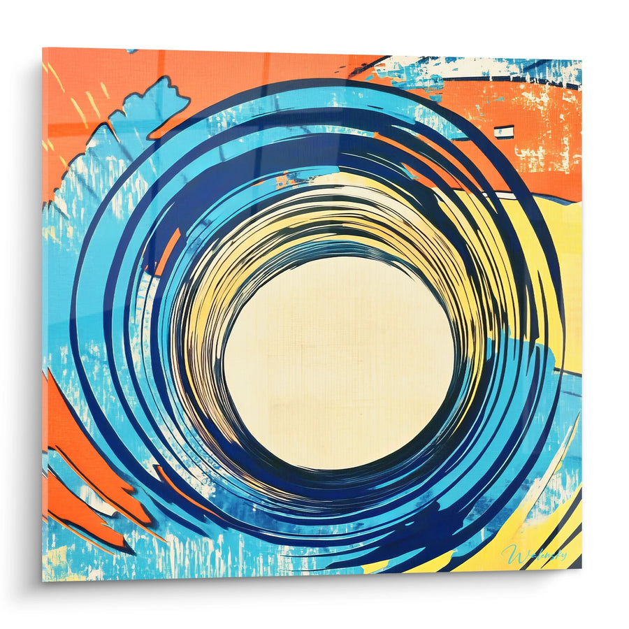 Tableau spirale colorée dynamique - Vortex Energy - édition spirale abstrait