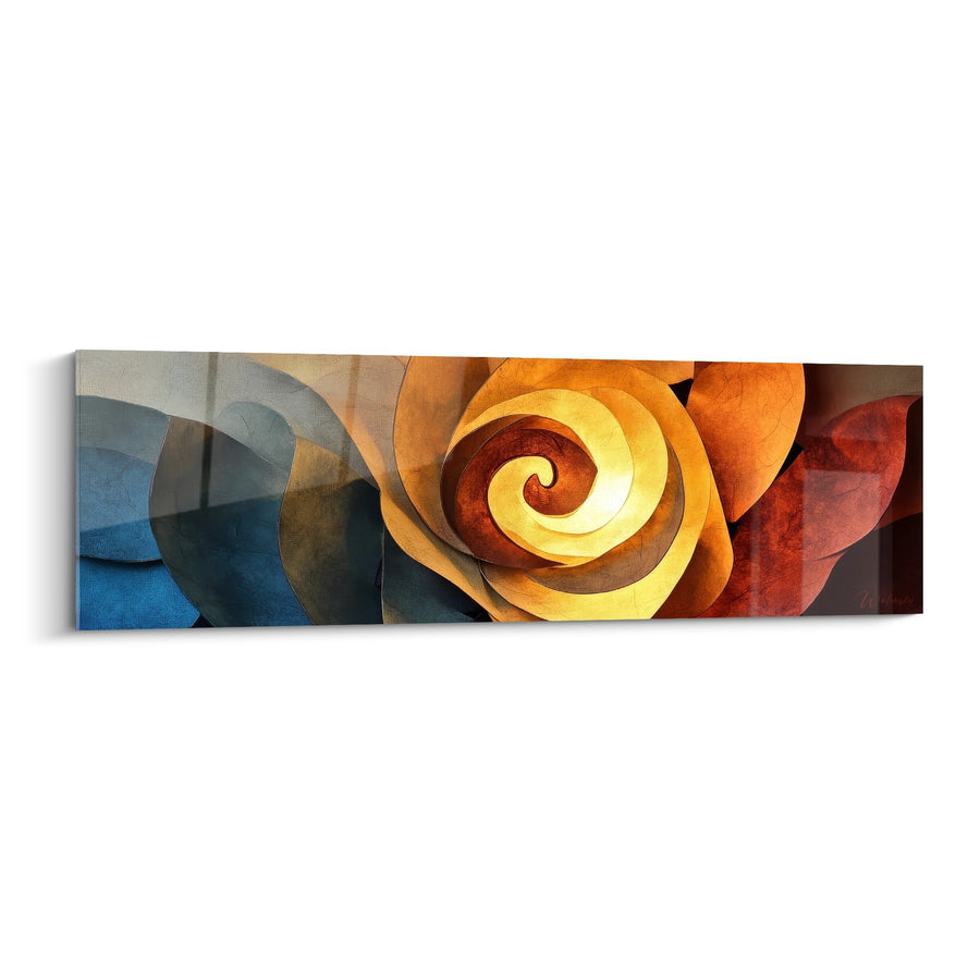 Obraz spirali kolorowej panoramicznej - Harmonia chromatyczna - edycja spirala abstrakcyjna
