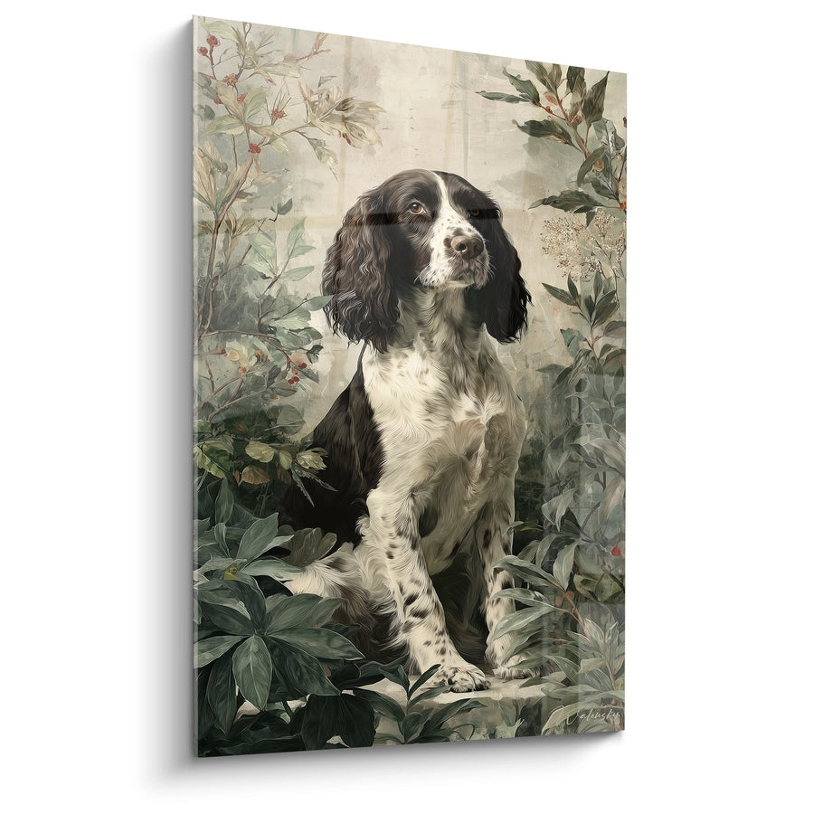 Obraz Angielskiego Springera Spaniela Portret Naturalny - Dzika Wiosna - Edycja Springer Angielski