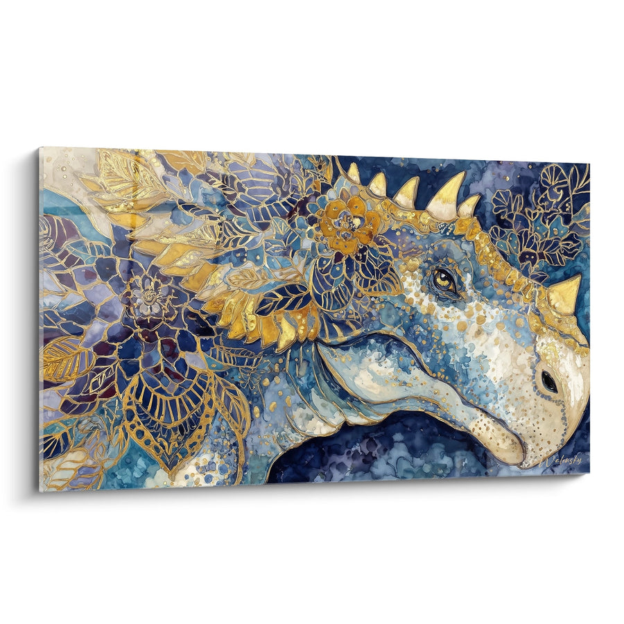 Tableau Scutosaurus Doré - Majesté Florale - édition Scutosaurus