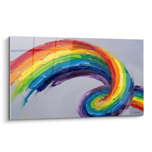 Tableau Spirale multicolore aux empâtements épais - Tourbillon joyeux - Edition style peinture