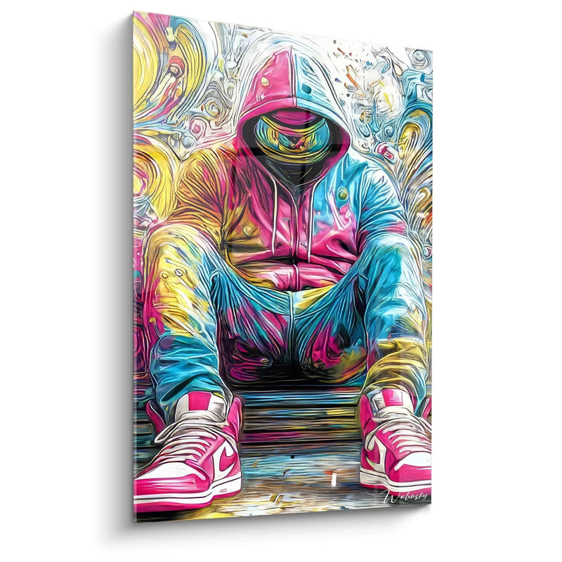 Hoodie Wall Art - Anonymous Digital Dreamer - Streetwear Edition