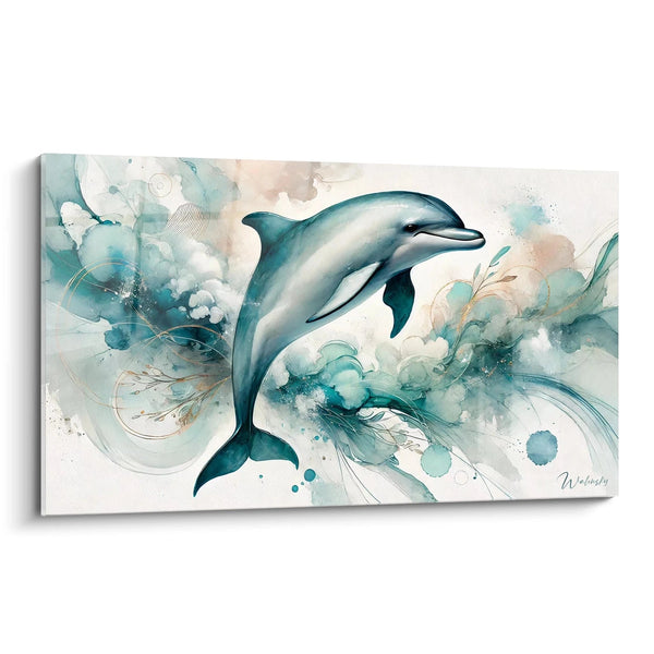 Cuadro Sinfonía Azul - Edición Delfín Animales