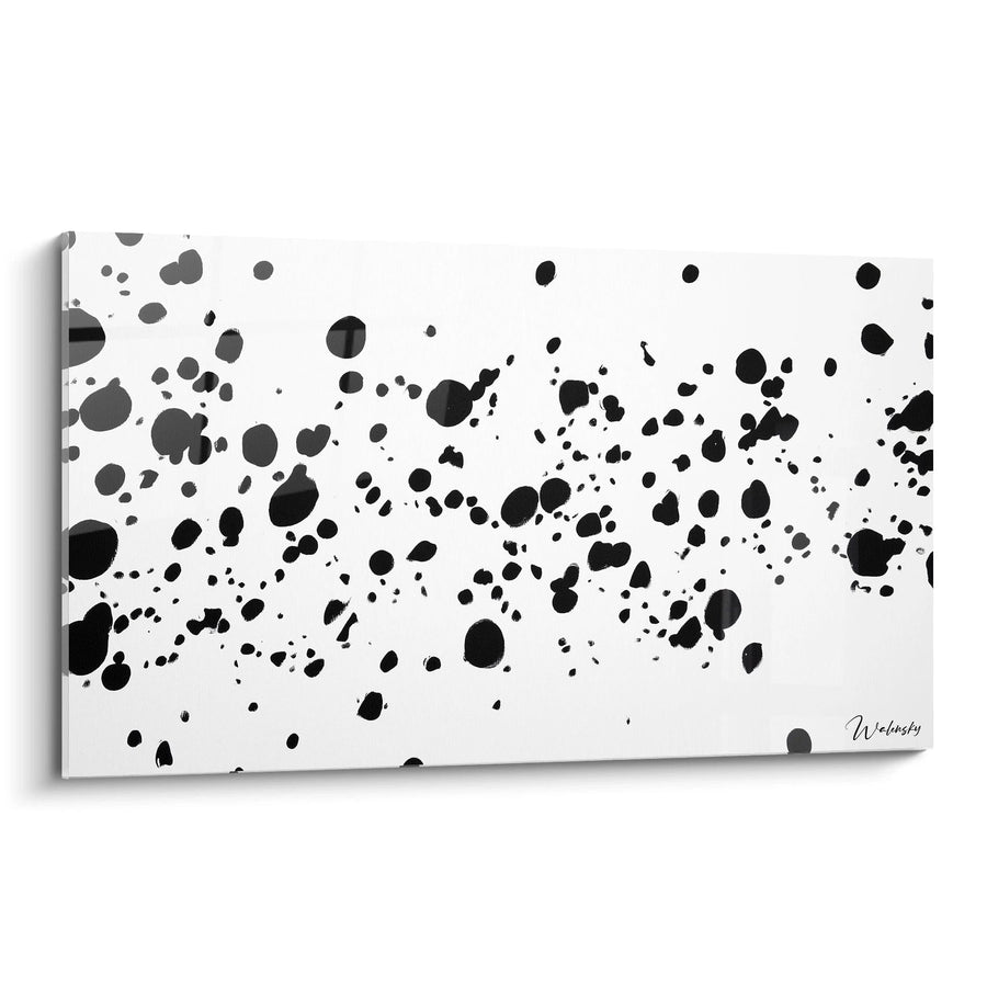 Tableau Symphonie Pointilliste - édition tacheté noir et blanc